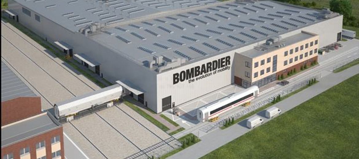 Wizualizacja nowej hali produkcyjnej Bombardiera we Wrocławiu (źródło: materiały inwestora)