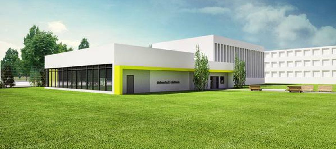 Wizualizacja krytej pływalni w Chocianowie (źródło: materiały UMWD)