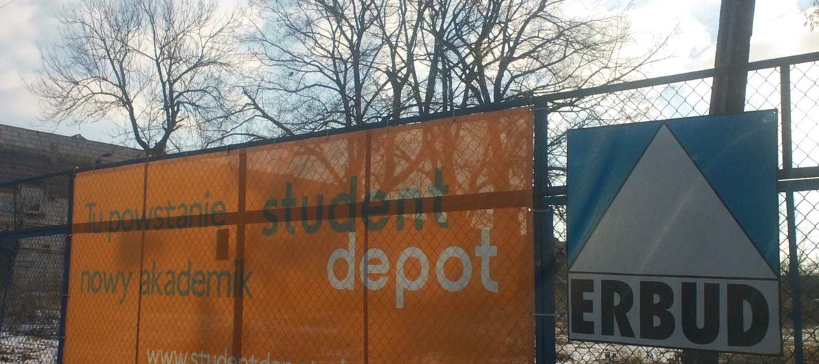 Działka przy ulicy Robotniczej 96, na której ma powstać nowy akademik sieci Student Depot