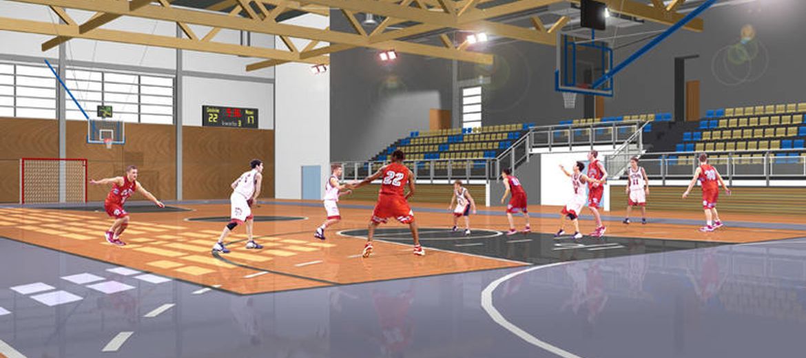 Nowa hala sportowa Politechniki Wrocławskiej, foto: www.pryzmat.pwr.edu.pl
