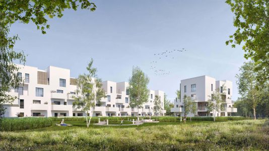 Wrocław: Niemiecki deweloper podaje szczegóły osiedla na Wielkiej Wyspie. Zbuduje prawie 300 mieszkań [WIZUALIZACJE]