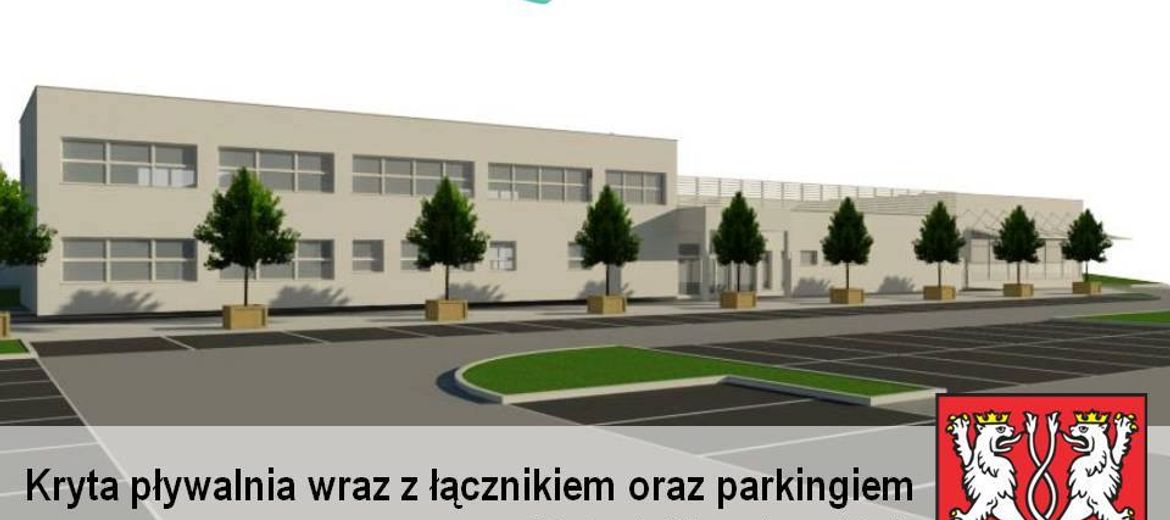 Wizualizacja projektu nowej krytej pływalni w Kątach Wrocławskich (źródło: materiały inwestora)