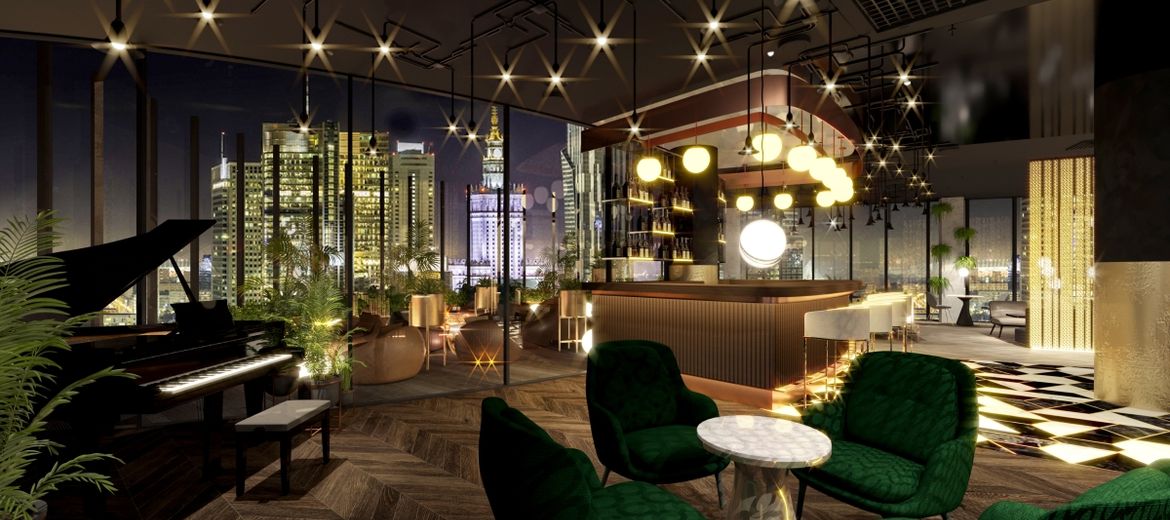 Warszawa: Sky bar na