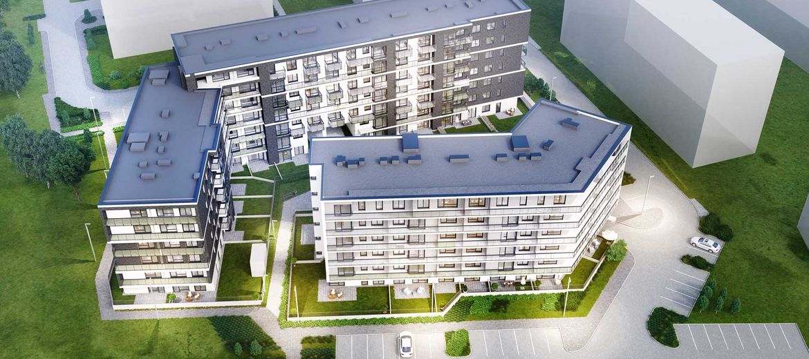 Wizualizacja I etapu osiedla od strony ulicy Obornickiej (źródło: materiały inwestora)