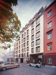 Wrocław: Nowy Targ – Castellum buduje apartamentowiec z ponadstumetrowym penthousem w ścisłym centrum [WIZUALIZACJE]