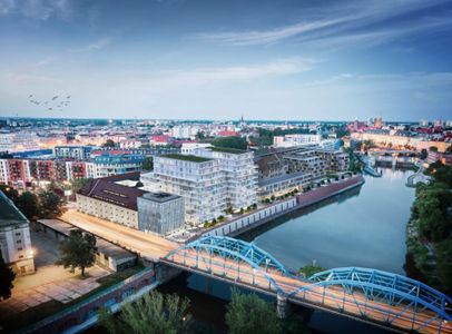 Wrocław: Księcia Witolda 46 – i2 Development buduje dwie wieże przy zabytkowym spichlerzu nad Odrą [WIZUALIZACJE]