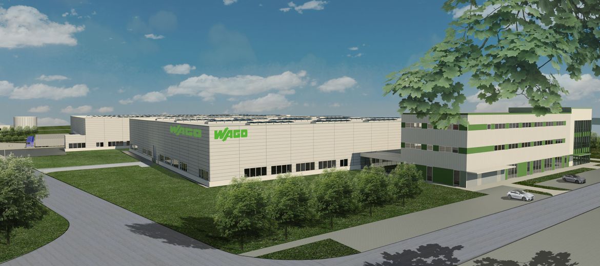 Wizualizacja: Materiały inwestora – Nowa fabryka WAGO pod Wrocławiem