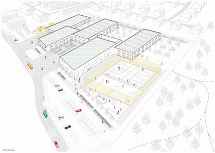 Miasto ogłasza przetarg na budowę nowego kompleksu szkolno-przedszkolnego na granicy Jagodna i Wojszyc [WIZUALIZACJE]