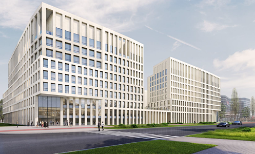 W Krakowie powstaje nowy, duży kompleks biurowy Brain Park [ZDJĘCIA + WIZUALIZACJE]