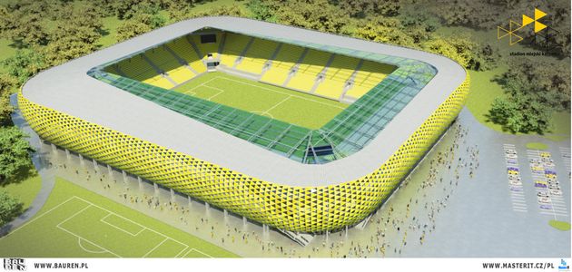 [Katowice] Jak będzie wyglądał stadion GKS-u Katowice przy Bukowej? Są dwie koncepcje