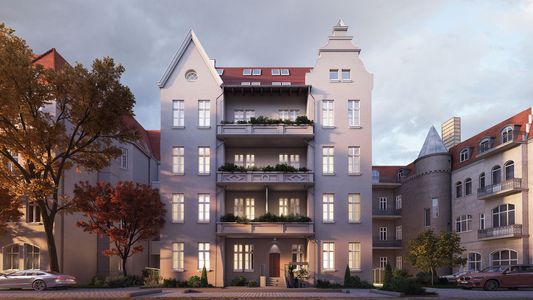 Poznań: Matejki 51 – Constructa Plus zmienia zabytkową kamienicę na Grunwaldzie w apartamentowiec [WIZUALIZACJE]