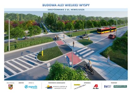 Wrocław: Budowa Alei Wielkiej Wyspy nie jest zagrożona [NOWE WIZUALIZACJE]