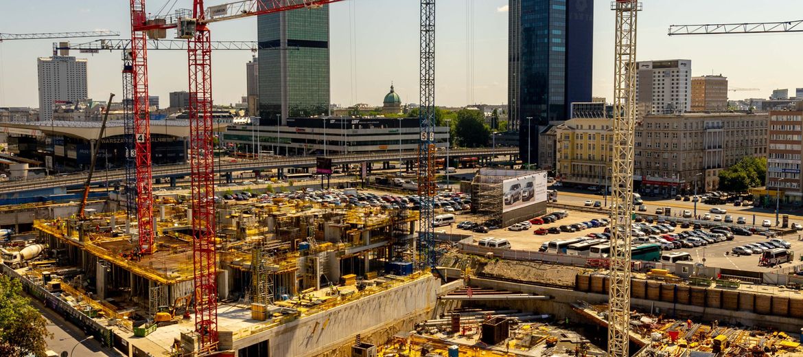 Warszawa: Najwyższy żuraw w
